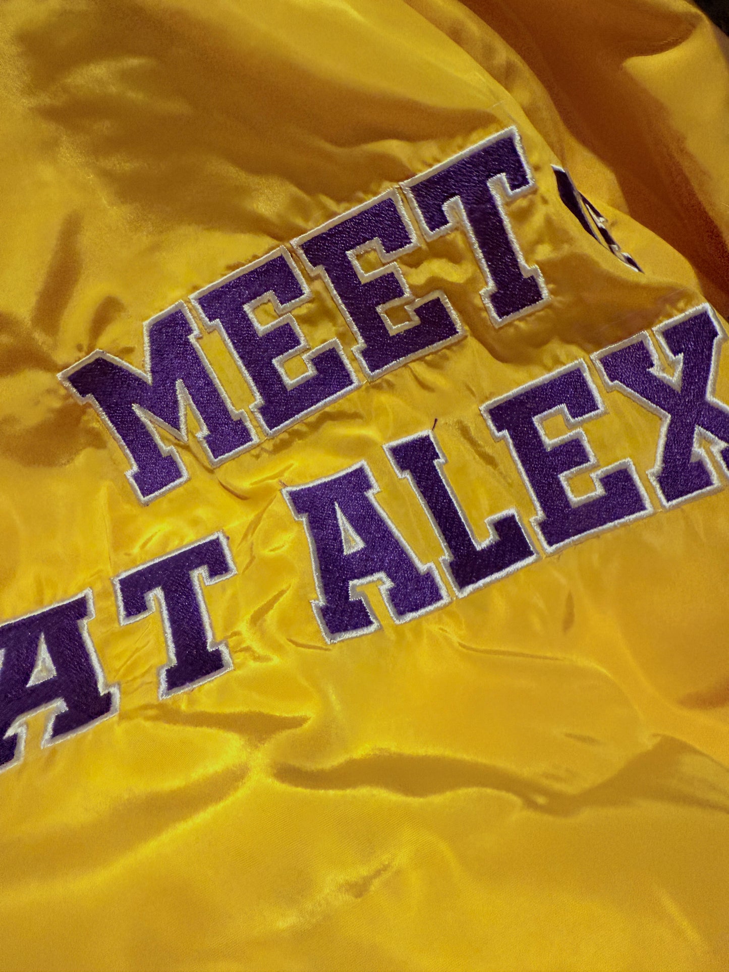 Meet Me at Alex Box - Gold Bomber Jacket Pre-Order