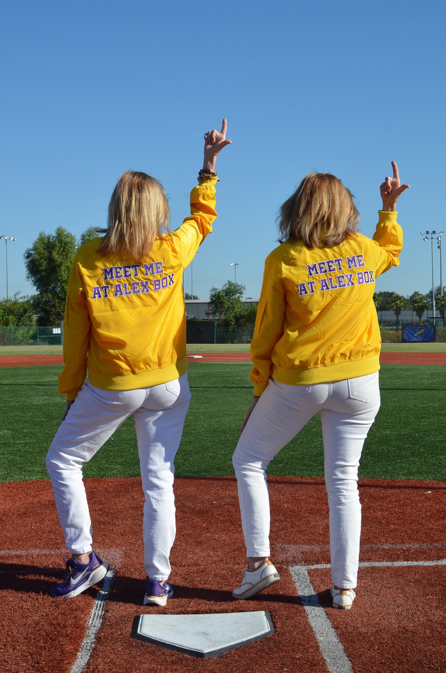 Meet Me at Alex Box - Gold Bomber Jacket