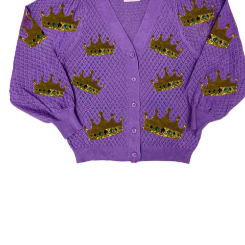 Purple Crown Takeover Cardigan