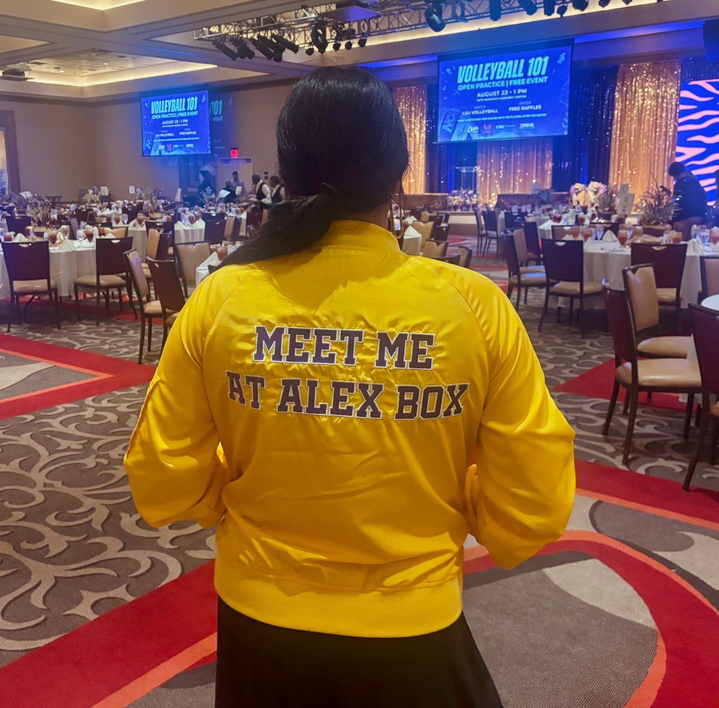 Meet Me at Alex Box - Gold Bomber Jacket Pre-Order