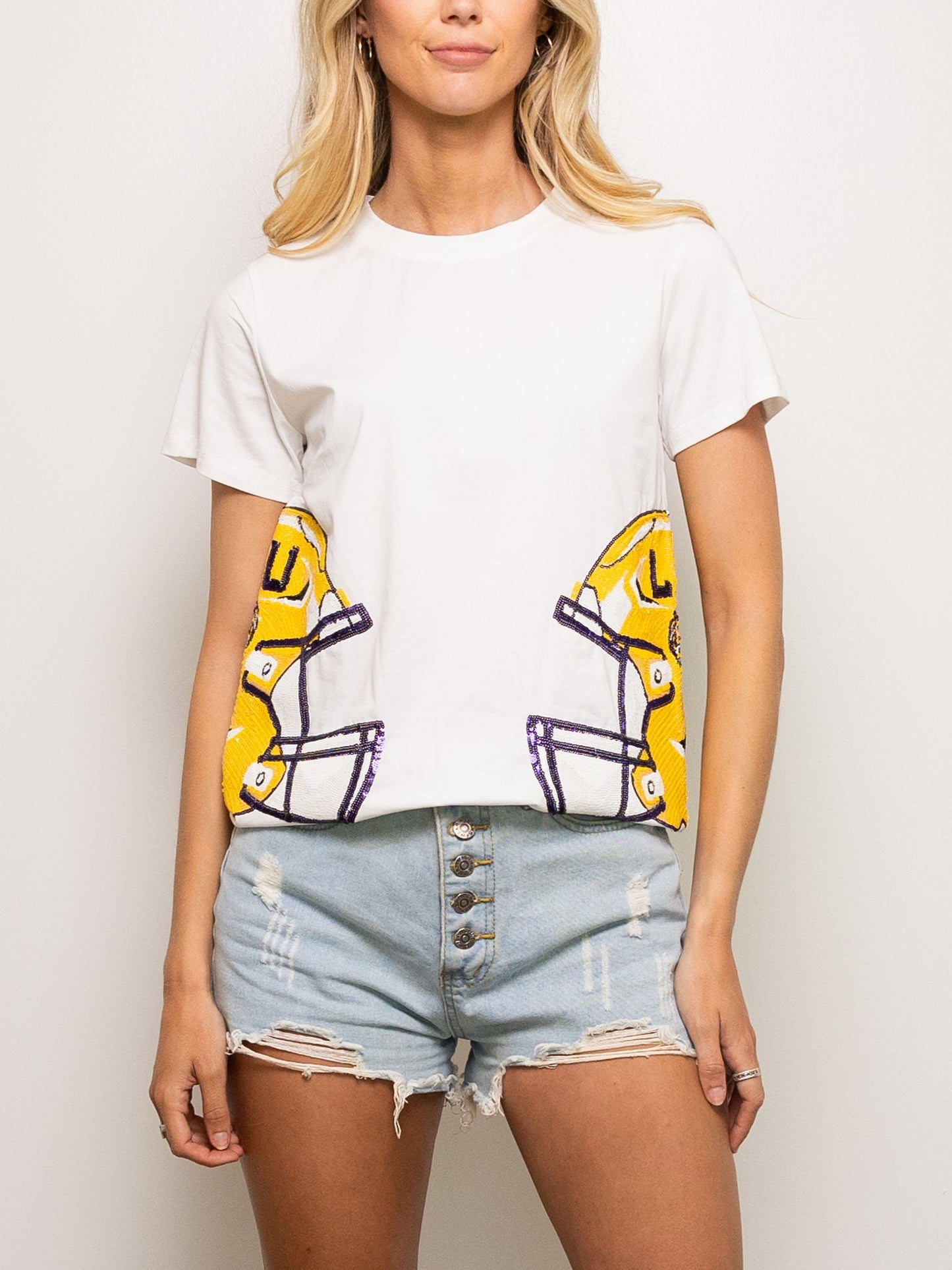 LSU Helmet WRAP TEE