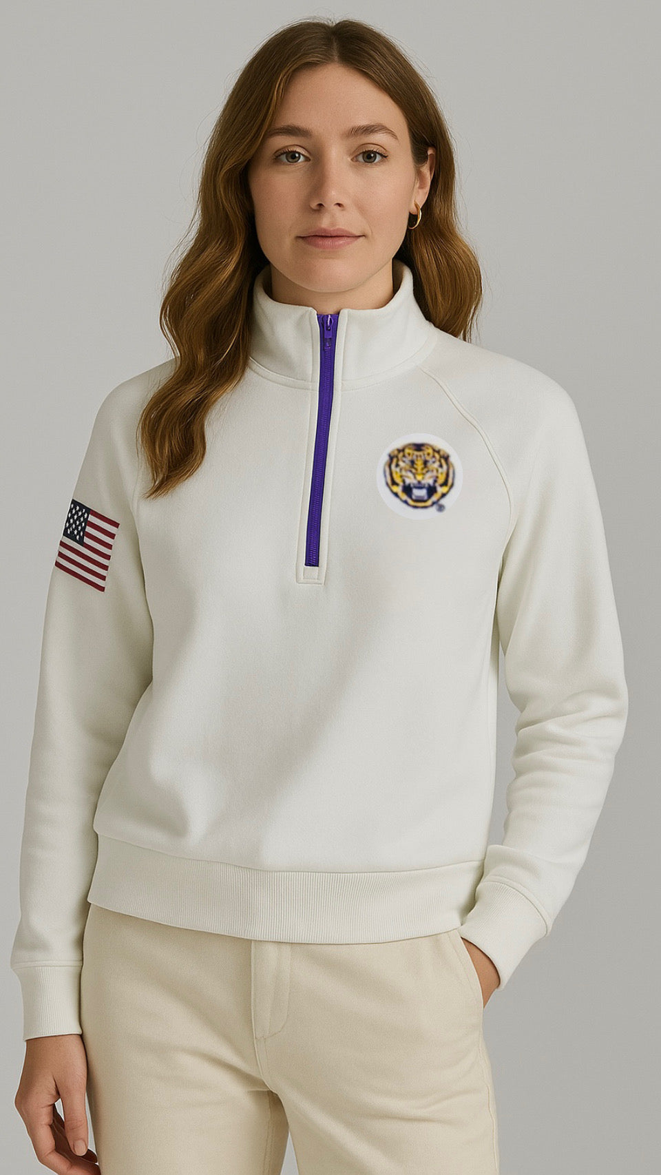 Legacy Quarter Zip Tiger Sweatshirt