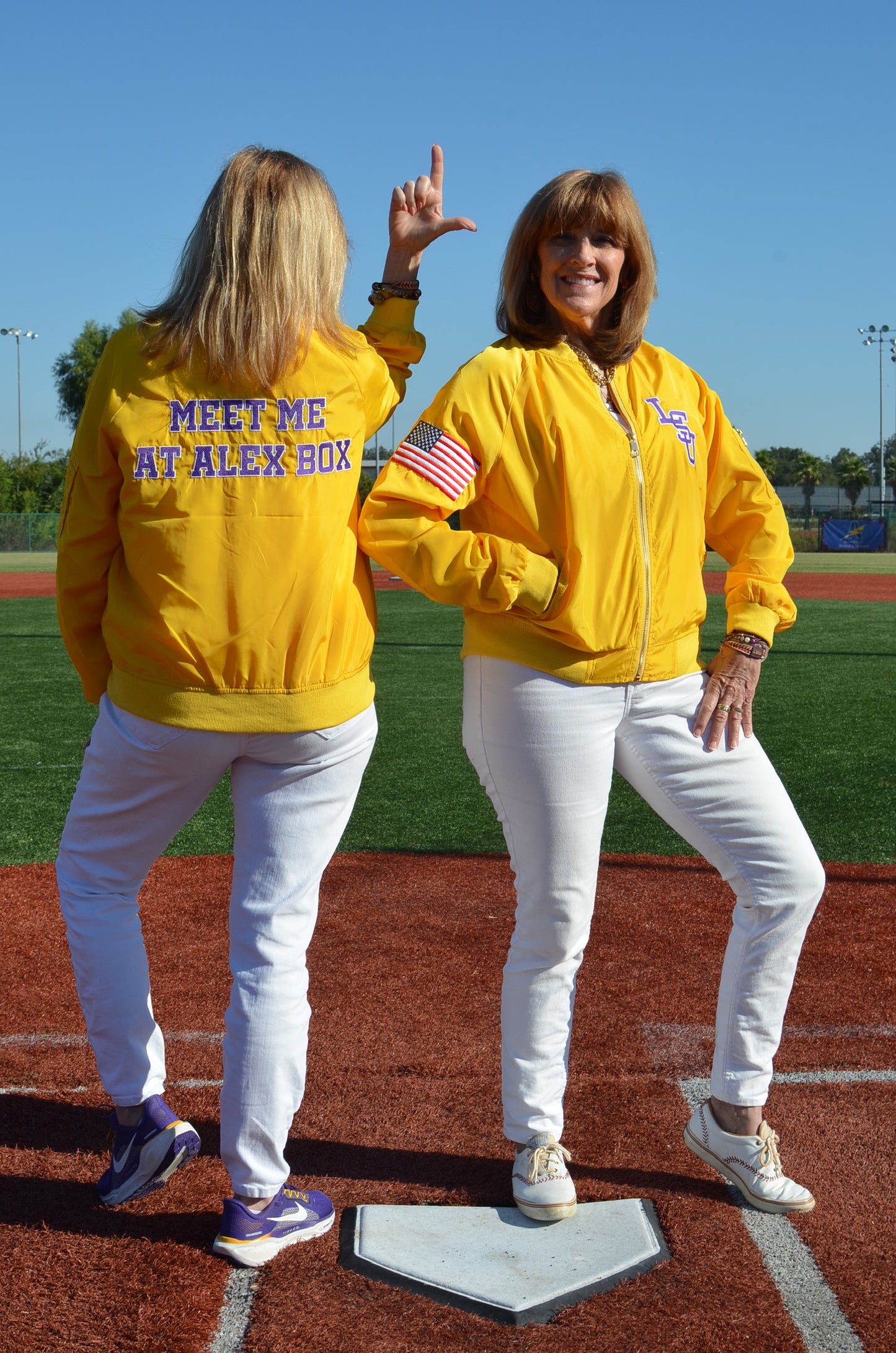 Meet Me at Alex Box - Gold Bomber Jacket