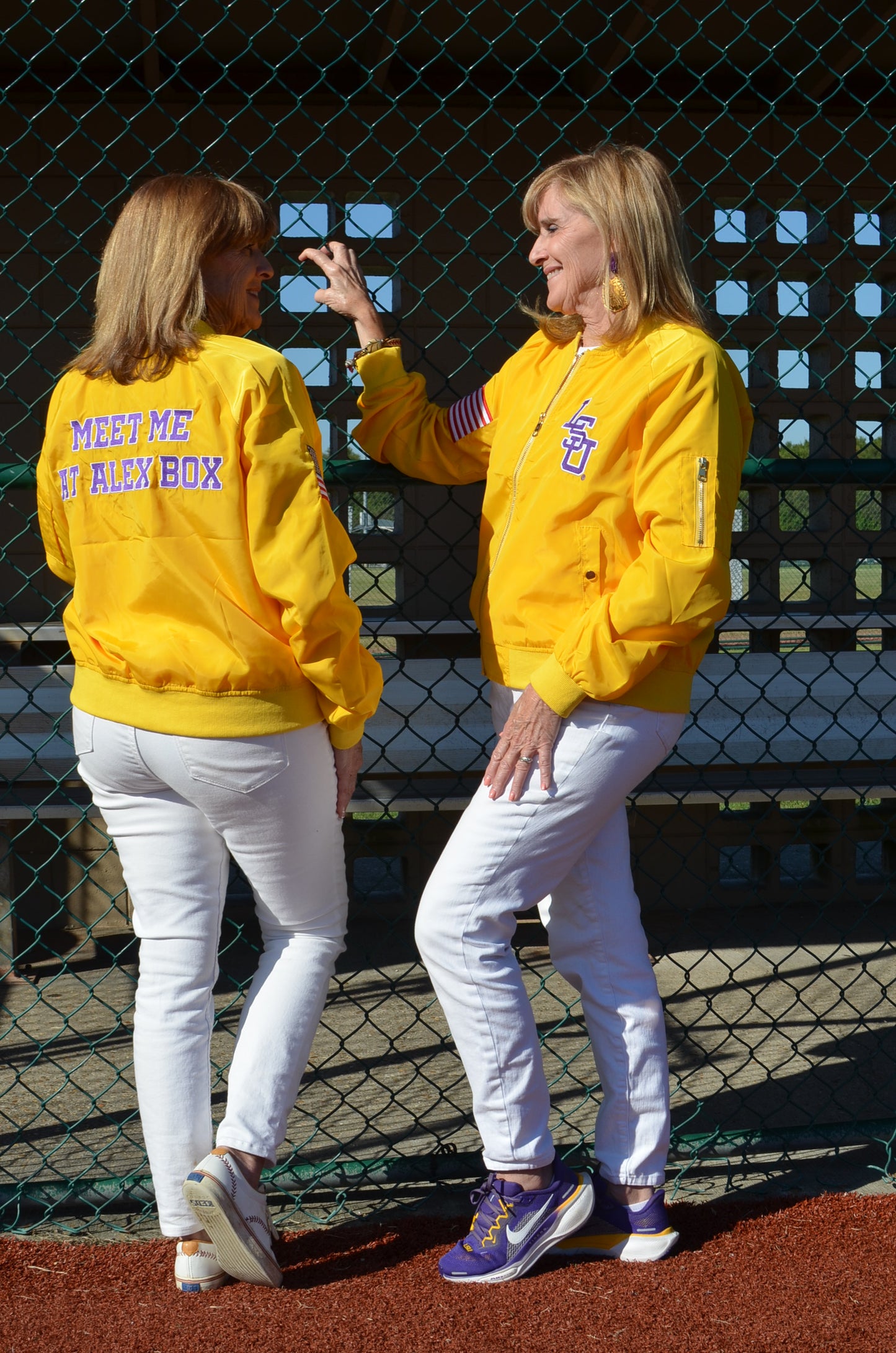 Meet Me at Alex Box - Gold Bomber Jacket