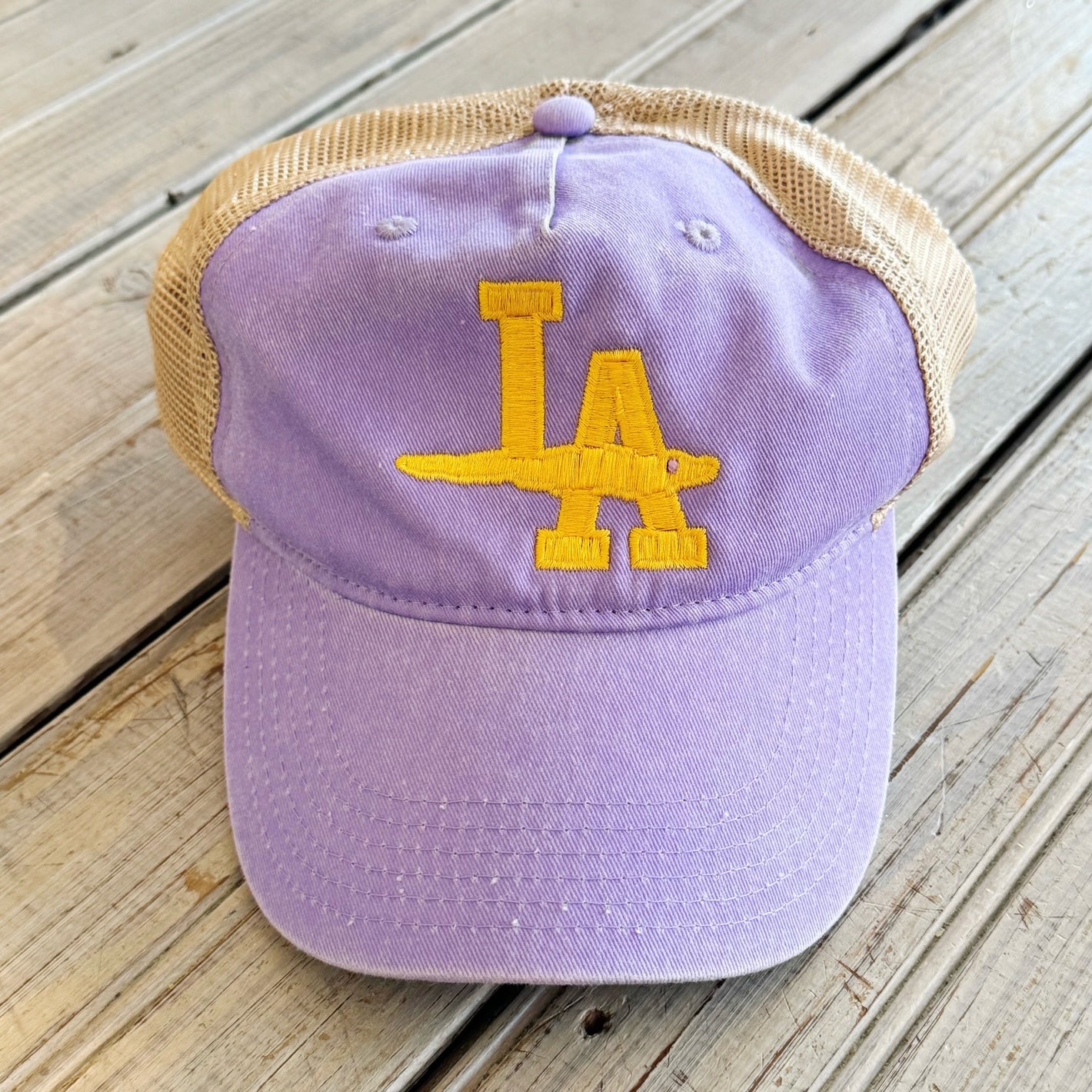 Lavender LA Mesh Back Hat
