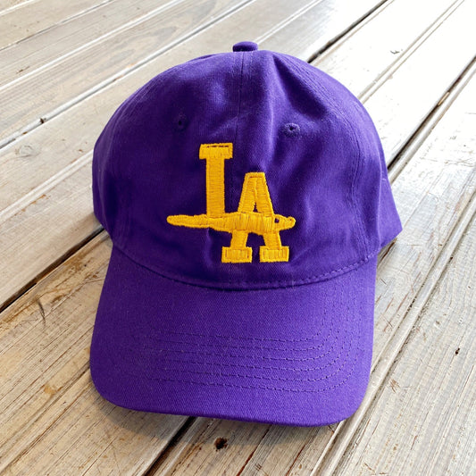 Purple and Gold LA Hat