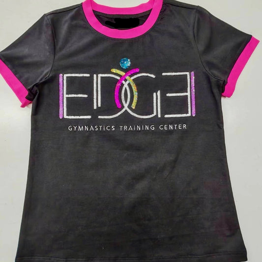 Edge Embroidered Sequin Logo YOUTH Tee