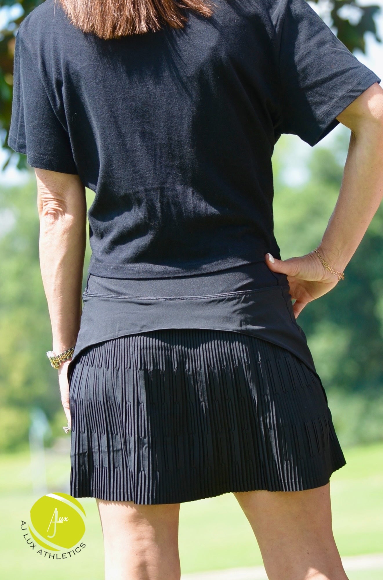 Back Pleated Lined Tennis Skirt