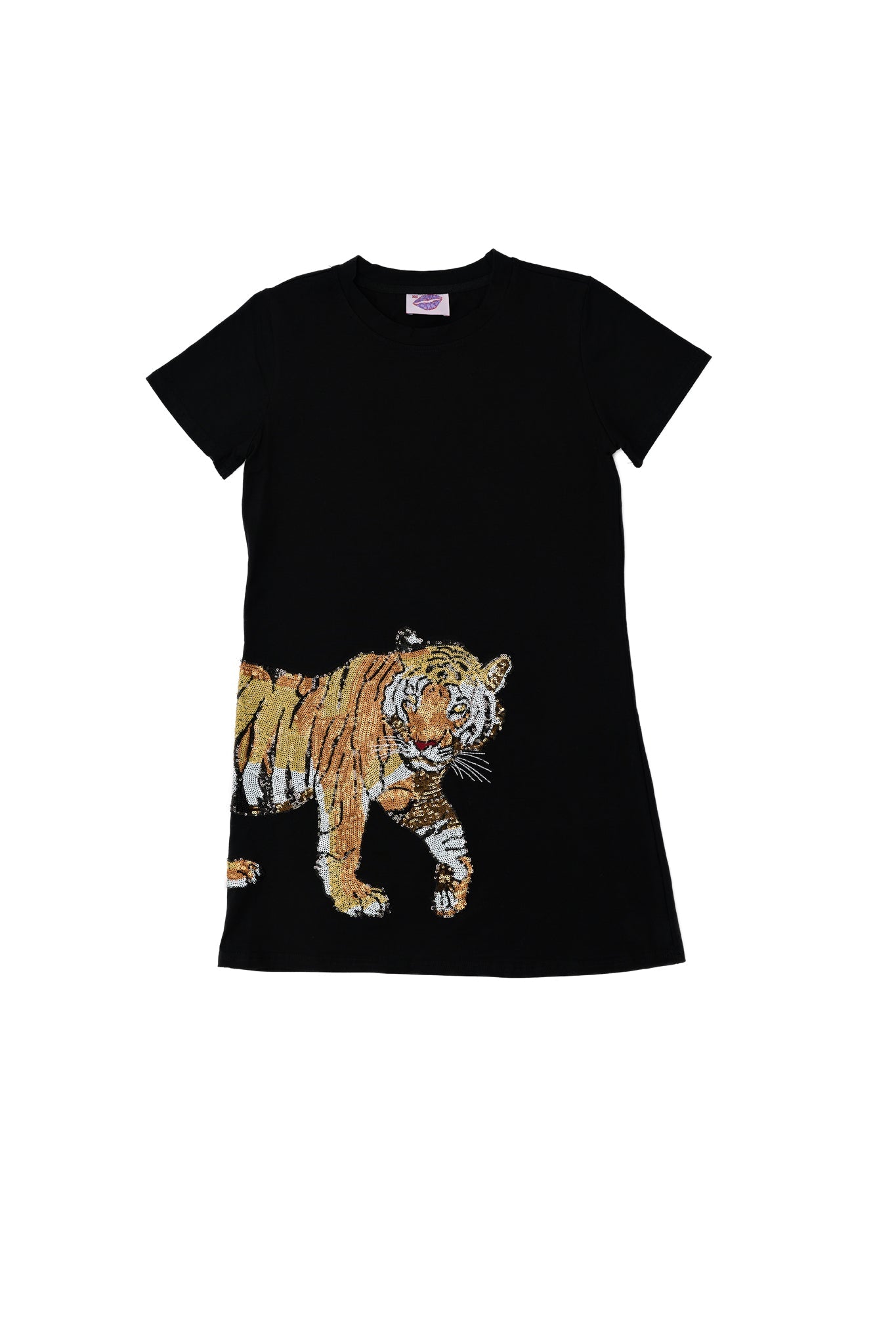 Tiger Wrap Around Dress - Black