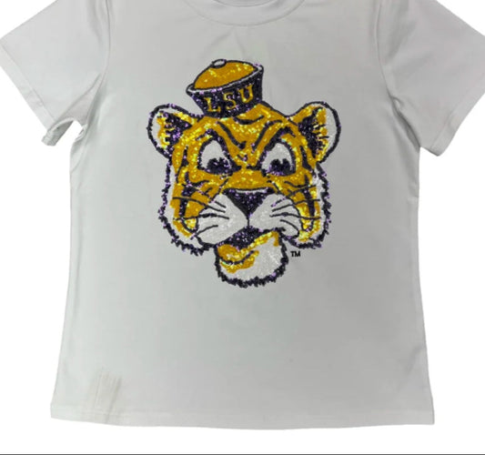 Vintage Sparkle Tiger Wrap Tee